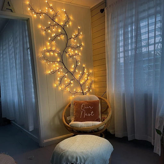 Tree Branch LED Lights - Flexible & Decorative Indoor Lighting for Home Decor & Festive Ambiance