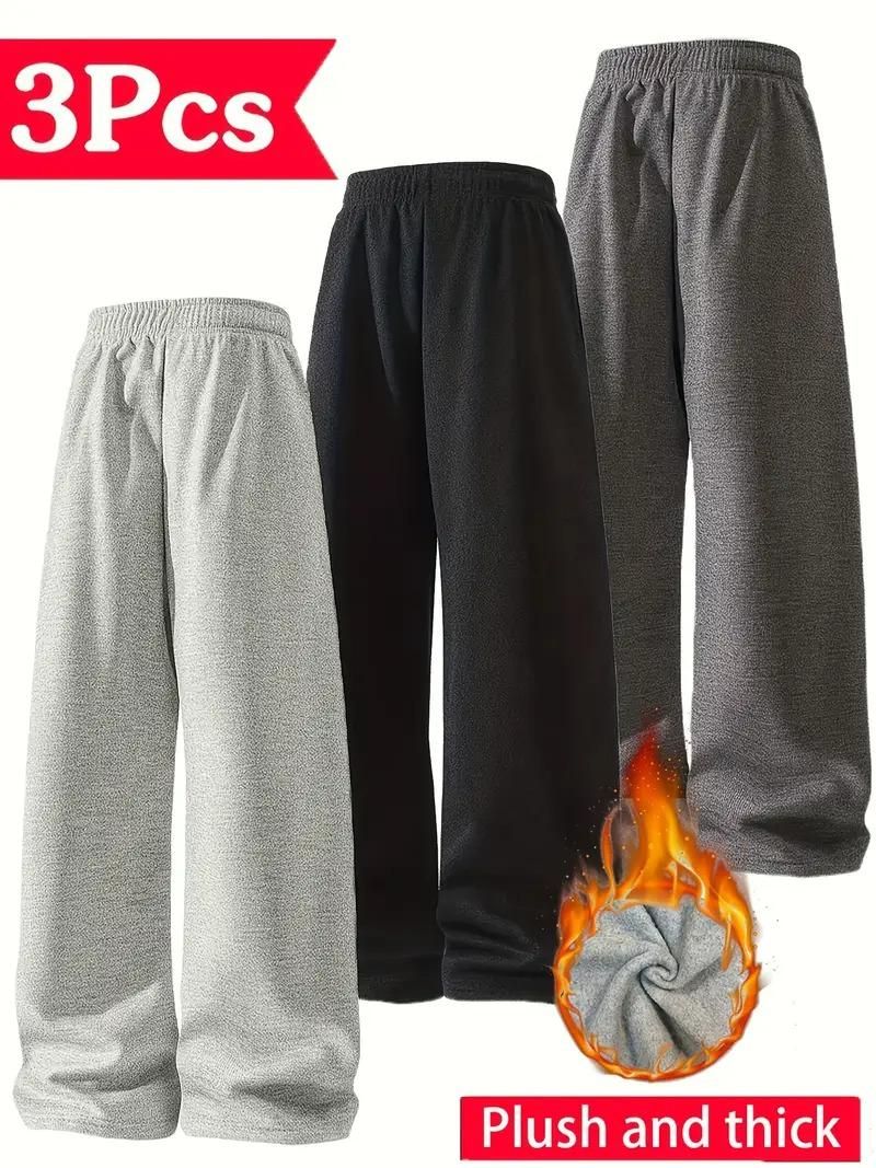 Men's Fleece Track Pant Combo (3PCS) – Warm, Stylish & Ultra-Comfortable!