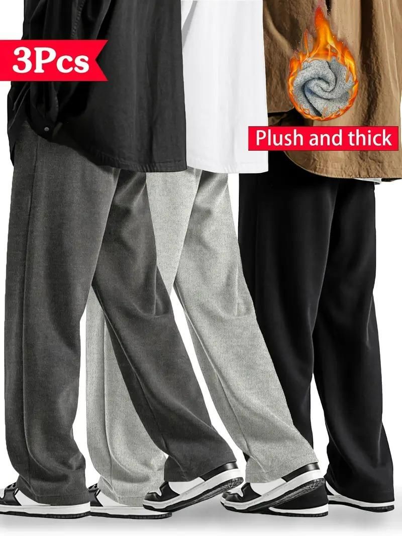 Men's Fleece Track Pant Combo (3PCS) – Warm, Stylish & Ultra-Comfortable!