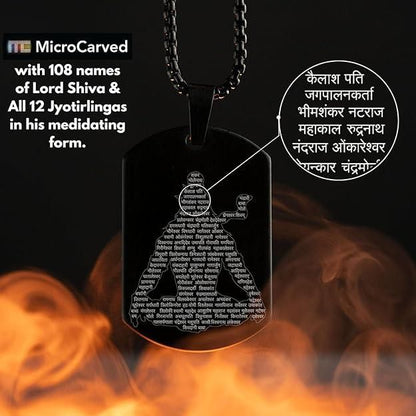 Mahadev Jyotirling Stainless Steel Pendants for Men