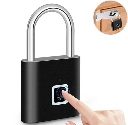 Fingerprint Padlock – Keyless, Rechargeable Anti-Theft Smart Lock for Ultimate Security in India