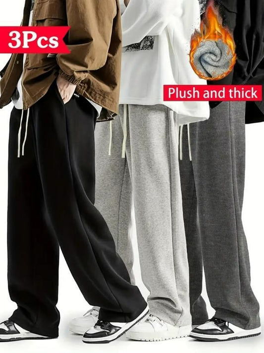 Men's Fleece Track Pant Combo (3PCS) – Warm, Stylish & Ultra-Comfortable!